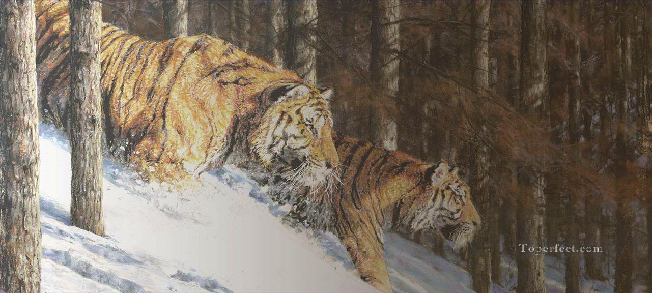 tigre 2 Peintures à l'huile